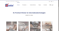 Desktop Screenshot of infin.de