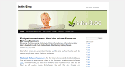 Desktop Screenshot of blog.infin.de