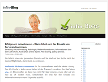 Tablet Screenshot of blog.infin.de